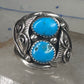 Navajo ring turquoise size 10.75 sterling silver women men