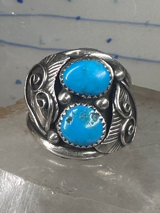 Navajo ring turquoise size 10.75 sterling silver women men