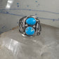 Navajo ring turquoise size 10.75 sterling silver women men