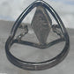 Vintage Zuni Mother of Pearl Inlay Band Ring - Sterling Silver - Size 6.25