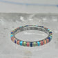 Vintage Pierre Lang PL 925 Sterling Silver Multi-Stone Eternity Band Ring - Size 7.5