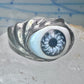 Vintage Eye ring eyeball band size 9.25 sterling silver women men