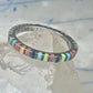 Vintage Pierre Lang PL 925 Sterling Silver Multi-Stone Eternity Band Ring - Size 7.5