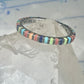 Vintage Pierre Lang PL 925 Sterling Silver Multi-Stone Eternity Band Ring - Size 7.5
