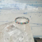 Vintage Pierre Lang PL 925 Sterling Silver Multi-Stone Eternity Band Ring - Size 7.5