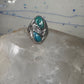 Navajo ring turquoise size 10 sterling silver women men