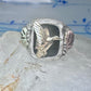 Black Hills Gold ring goose leaves bird onyx size 11.75 sterling silver women men