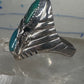 Navajo ring turquoise size 10 sterling silver women men