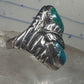 Navajo ring turquoise size 10 sterling silver women men