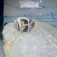 Black Hills Gold ring goose leaves bird onyx size 11.75 sterling silver women men