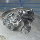 Vintage Shell ring Kabana band ocean shells snail conk size 11 southwest sterling silver women men