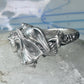 Vintage Shell ring Kabana band ocean shells snail conk size 11 southwest sterling silver women men