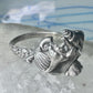 Vintage Shell ring Kabana band ocean shells snail conk size 11 southwest sterling silver women men
