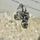 Leaf ring pinky band size 4.50 sterling silver women girls