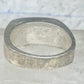 Vintage Southwestern Sterling Silver Multi-Stone Inlay Arrow Band Ring - Size 11
