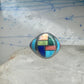 Vintage Signed LT Leroy Thomas Navajo Sterling Silver Multi-Stone Inlay Ring - Size 13