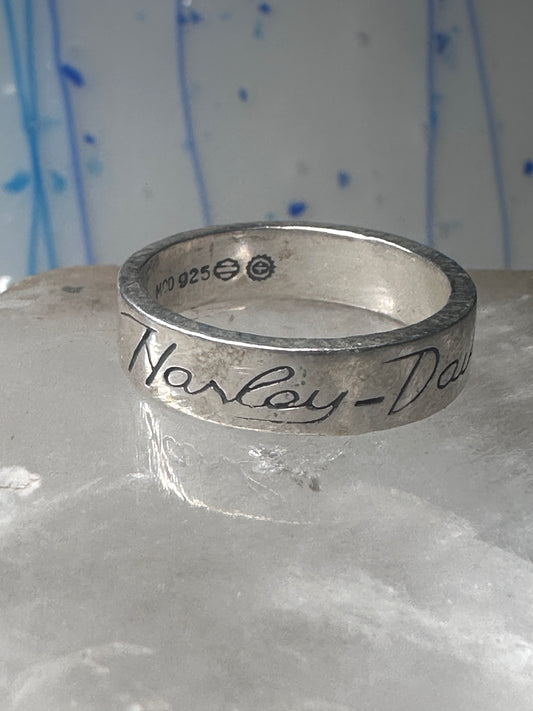 Harley Davidson ring biker band size 10.75 sterling silver women men