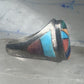 Signed Tommy Singer Style Southwestern Multi-Stone Inlay Ring Size 12.5 - Geometric Sterling Silver Band