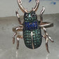 Insect ring bug beetle Vermeil size 6 sterling silver women