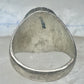 Southwestern Sterling Silver Multi-Stone Inlay Ring Size 10.75 - Geometric Segmented Band