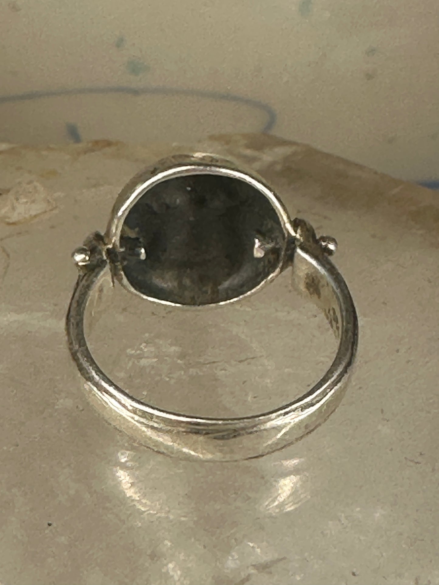 Moon ring size 5 celestial band  sterling silver women girls
