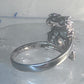 Vintage Lion ring animal band size 7.75 sterling silver women