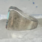 Southwestern Sterling Silver Multi-Stone Inlay Ring Size 13 - Square Geometric Segmented Band