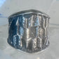 Arrow ring Tufa cast band Kevin Yazzie size 11 sterling silver women