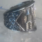 Arrow ring Tufa cast band Kevin Yazzie size 11 sterling silver women