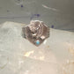 Eagle ring w arrow turquoise band southwest signed FM size 11 sterling silver men women