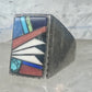 Southwestern Sterling Silver Multi-Stone Inlay Ring Size 9.75 - Rectangular Geometric Segmented Band