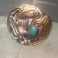 Navajo Eagle ring turquoise band size 14.50 sterling silver men women
