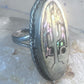 Cactus Ring Abalone size 6 southwest sterling silver women girls