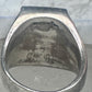 Southwestern Sterling Silver Multi-Stone Inlay Ring Size 9.75 - Rectangular Geometric Segmented Band