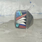 Southwestern Sterling Silver Multi-Stone Inlay Ring Size 9.75 - Rectangular Geometric Segmented Band