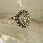 Poison ring size 6 beaded round vintage boho 800 silver women girls