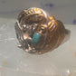 Navajo Eagle ring turquoise band size 14.50 sterling silver men women