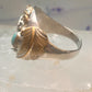 Navajo Eagle ring turquoise band size 14.50 sterling silver men women