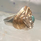Navajo Eagle ring turquoise band size 14.50 sterling silver men women