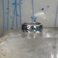 Gecko ring Lizard band southwest turquoise lapis chips size 9.75 sterling silver women men