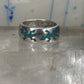 Gecko ring Lizard band southwest turquoise lapis chips size 9.75 sterling silver women men