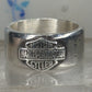 Harley Davidson ring biker shield band size 9.75 sterling silver men women