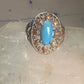 Black Hills Gold ring turquoise size 8 sterling silver women