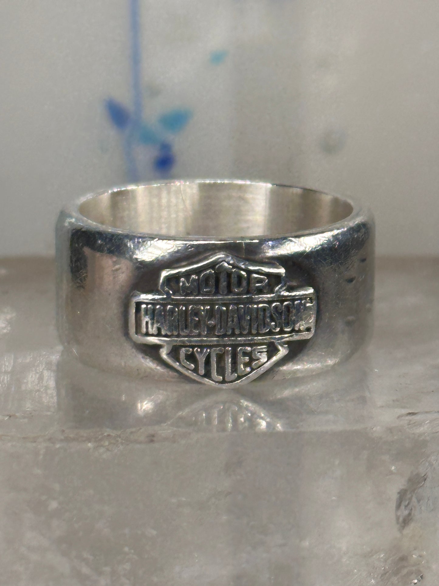 Harley Davidson ring biker shield band size 9.75 sterling silver men women