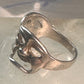 comedy tragedy ring mask theatre band size 5.50 sterling silver women