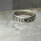 True Love Waits ring Valentine band size 4.75 sterling silver women