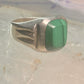 Malachite ring Mexico band size 12 sterling silver women men