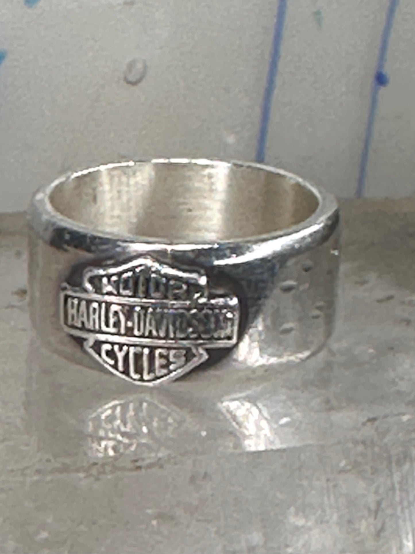 Harley Davidson ring biker shield band size 9.75 sterling silver men women