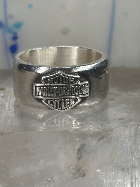 Harley Davidson ring biker shield band size 9.75 sterling silver men women