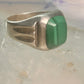 Malachite ring Mexico band size 12 sterling silver women men